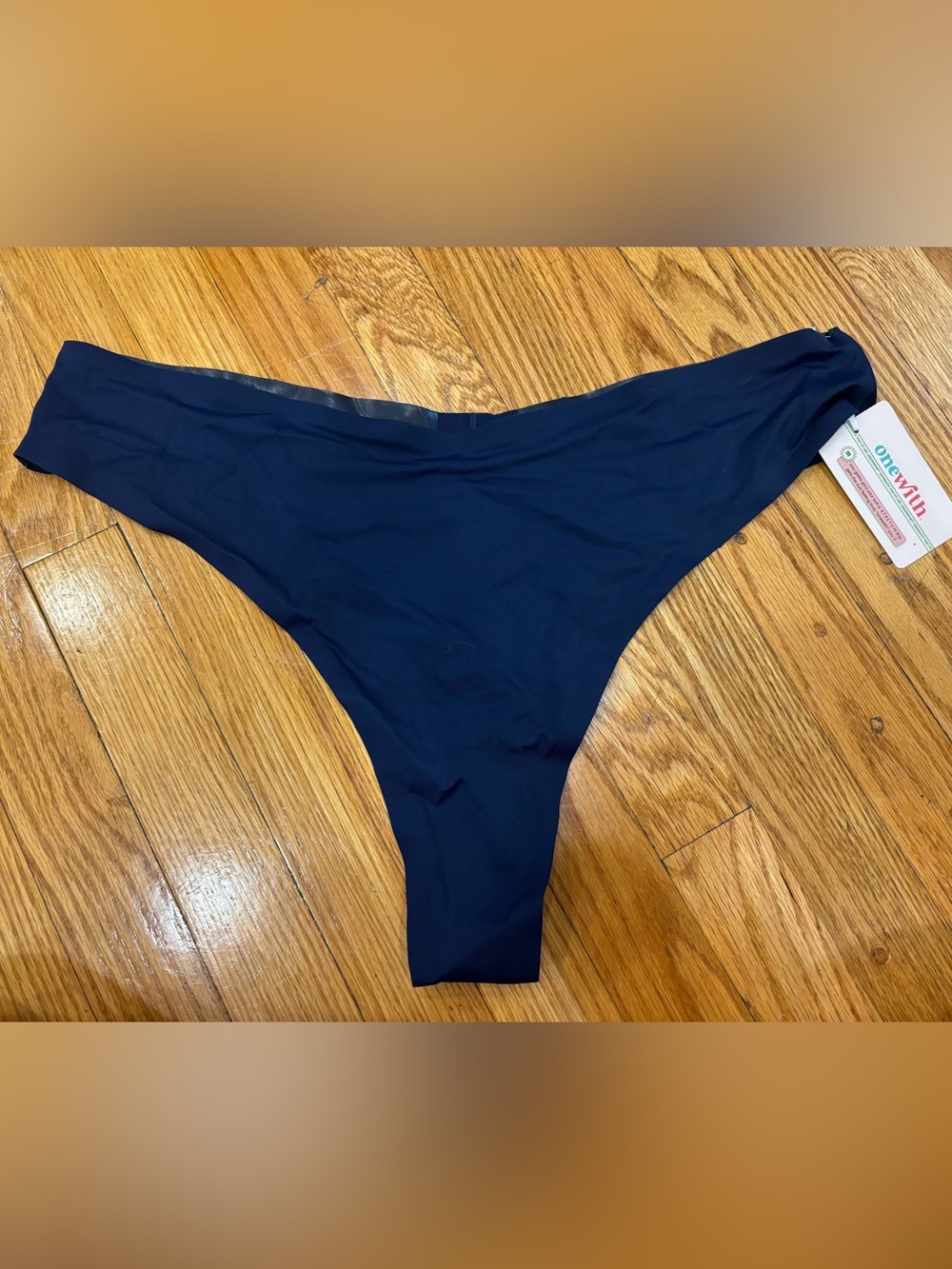Onewith Navy Blue Seamless Bikini Bottom